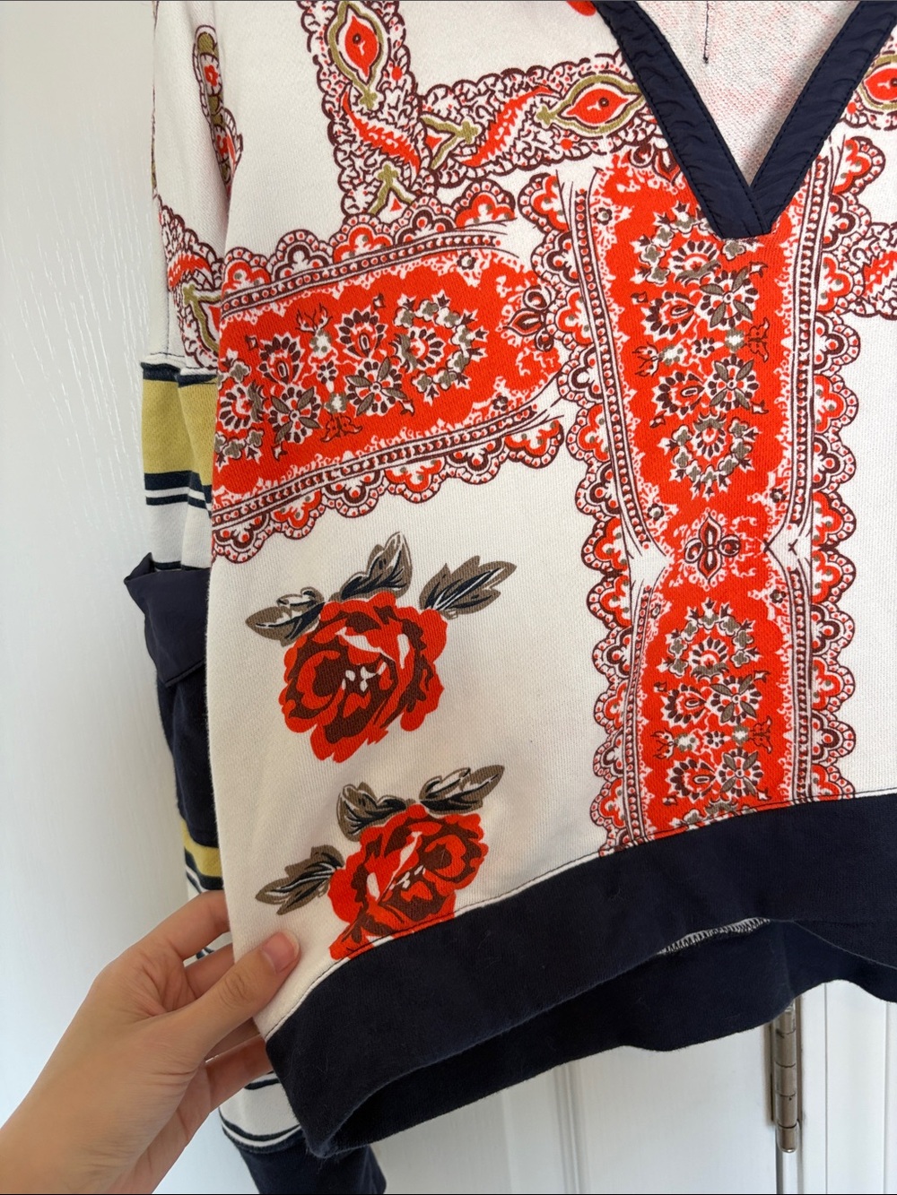 Free People Movement Overlapped Printed Floral Sweatshirt - Picture 6 of 7